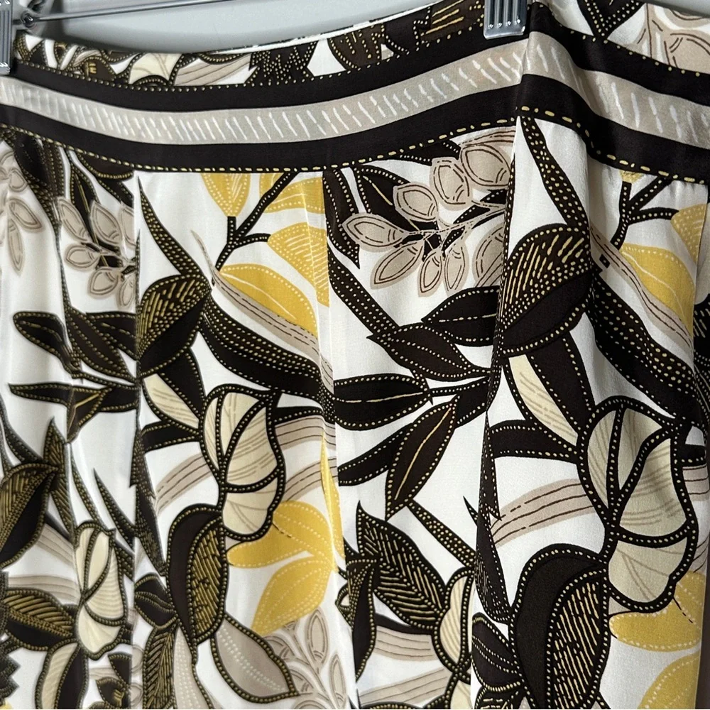 Ann Taylor 100%‎ Silk Floral Print Skirt Size 12 NWT $98 Y2K Vintage Deadstock